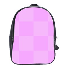 Pink Gingham Check Squares School Bag (large) by yoursparklingshop