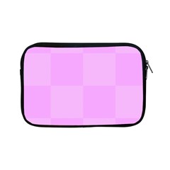 Pink Gingham Check Squares Apple Ipad Mini Zipper Cases by yoursparklingshop