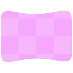 Pink Gingham Check Squares Velour Seat Head Rest Cushion by yoursparklingshop