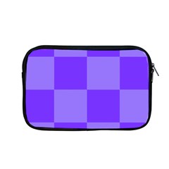 Purple Gingham Check Squares Pattern Apple Macbook Pro 13  Zipper Case by yoursparklingshop