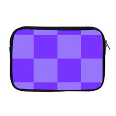 Purple Gingham Check Squares Pattern Apple Macbook Pro 17  Zipper Case by yoursparklingshop