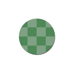 Green Gingham Check Squares Pattern Golf Ball Marker by yoursparklingshop