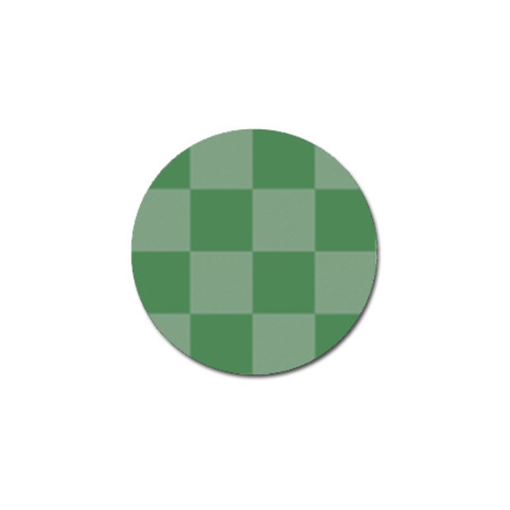 Green Gingham Check Squares Pattern Golf Ball Marker (4 pack)