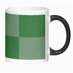 Green Gingham Check Squares Pattern Morph Mugs Right