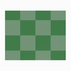 Green Gingham Check Squares Pattern Small Glasses Cloth by yoursparklingshop