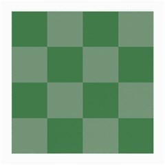 Green Gingham Check Squares Pattern Medium Glasses Cloth (2 Sides) by yoursparklingshop