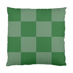 Green Gingham Check Squares Pattern Standard Cushion Case (one Side) by yoursparklingshop