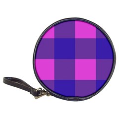 Blue And Pink Buffalo Plaid Check Squares Pattern Classic 20-cd Wallets by yoursparklingshop