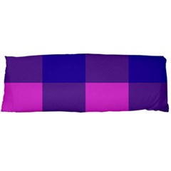 Blue And Pink Buffalo Plaid Check Squares Pattern Body Pillow Case Dakimakura (two Sides) by yoursparklingshop