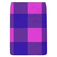 Blue And Pink Buffalo Plaid Check Squares Pattern Removable Flap Cover (s) by yoursparklingshop