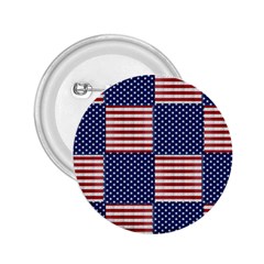 Red White Blue Stars And Stripes 2 25  Buttons by yoursparklingshop