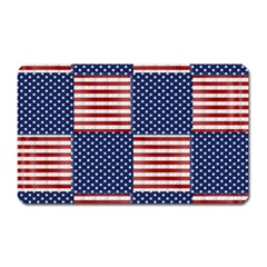 Red White Blue Stars And Stripes Magnet (rectangular) by yoursparklingshop