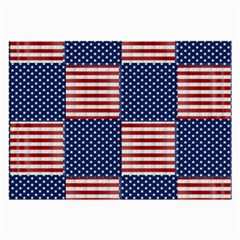 Red White Blue Stars And Stripes Large Glasses Cloth (2 Sides) by yoursparklingshop