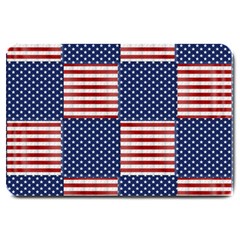 Red White Blue Stars And Stripes Large Doormat  by yoursparklingshop