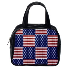 Red White Blue Stars And Stripes Classic Handbag (one Side) by yoursparklingshop