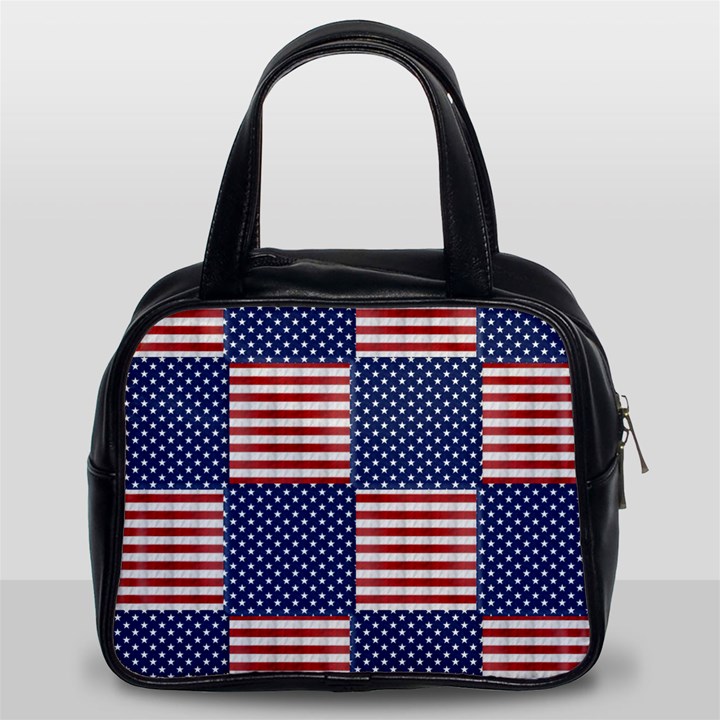 Red White Blue Stars And Stripes Classic Handbag (Two Sides)