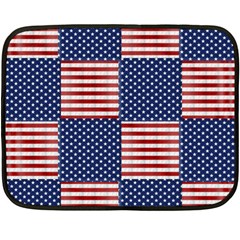 Red White Blue Stars And Stripes Fleece Blanket (mini) by yoursparklingshop