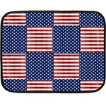 Red White Blue Stars And Stripes Fleece Blanket (Mini) 35 x27  Blanket