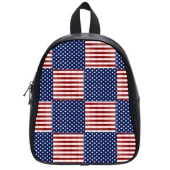 Red White Blue Stars And Stripes School Bag (small) by yoursparklingshop