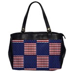 Red White Blue Stars And Stripes Oversize Office Handbag Front