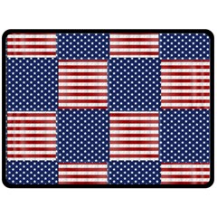 Red White Blue Stars And Stripes Fleece Blanket (large)  by yoursparklingshop