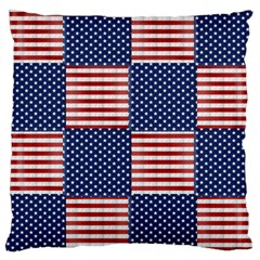 Red White Blue Stars And Stripes Large Cushion Case (one Side) by yoursparklingshop