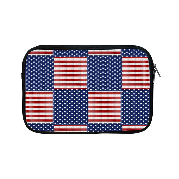 Red White Blue Stars And Stripes Apple iPad Mini Zipper Cases