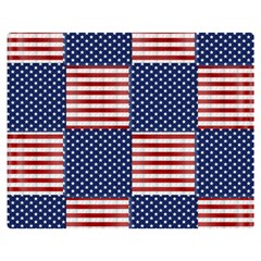 Red White Blue Stars And Stripes Double Sided Flano Blanket (medium)  by yoursparklingshop