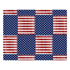 Red White Blue Stars And Stripes Double Sided Flano Blanket (large)  by yoursparklingshop