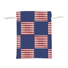 Red White Blue Stars And Stripes Lightweight Drawstring Pouch (s) by yoursparklingshop