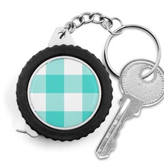 Turquoise And White Buffalo Check Measuring Tape by yoursparklingshop