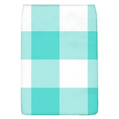 Turquoise And White Buffalo Check Removable Flap Cover (l) by yoursparklingshop