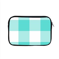 Turquoise And White Buffalo Check Apple Macbook Pro 15  Zipper Case