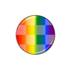 Lgbt Rainbow Buffalo Check Lgbtq Pride Squares Pattern Hat Clip Ball Marker (4 Pack) by yoursparklingshop