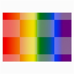 Lgbt Rainbow Buffalo Check Lgbtq Pride Squares Pattern Large Glasses Cloth by yoursparklingshop