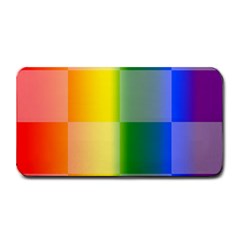 Lgbt Rainbow Buffalo Check Lgbtq Pride Squares Pattern Medium Bar Mats by yoursparklingshop