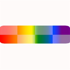 Lgbt Rainbow Buffalo Check Lgbtq Pride Squares Pattern Large Bar Mats by yoursparklingshop