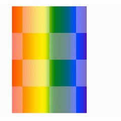 Lgbt Rainbow Buffalo Check Lgbtq Pride Squares Pattern Large Garden Flag (two Sides) by yoursparklingshop