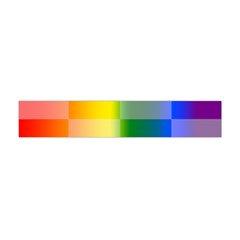 Lgbt Rainbow Buffalo Check Lgbtq Pride Squares Pattern Flano Scarf (mini) by yoursparklingshop