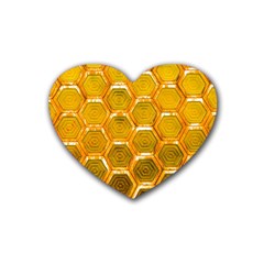 Hexagon Windows Heart Coaster (4 Pack)  by essentialimage