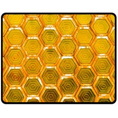 Hexagon Windows Fleece Blanket (medium)  by essentialimage