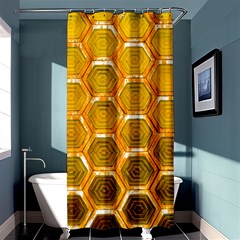 Hexagon Windows Shower Curtain 36  X 72  (stall)  by essentialimage