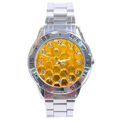 Hexagon Windows Stainless Steel Analogue Watch by essentialimage