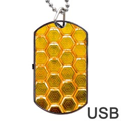 Hexagon Windows Dog Tag Usb Flash (one Side) by essentialimage