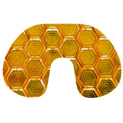 Hexagon Windows Travel Neck Pillow by essentialimage