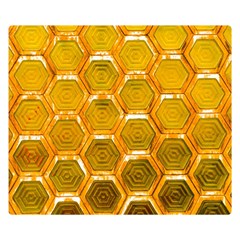 Hexagon Windows Double Sided Flano Blanket (small)  by essentialimage