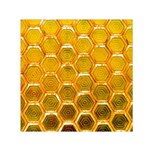 Hexagon Windows Small Satin Scarf (Square) Front