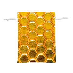 Hexagon Windows Lightweight Drawstring Pouch (l) by essentialimage