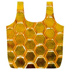 Hexagon Windows Full Print Recycle Bag (xxl) by essentialimage