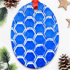 Hexagon Windows Ornament (oval) by essentialimage